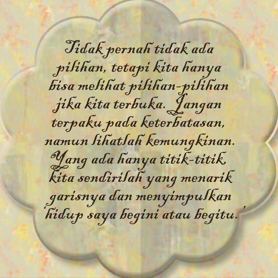 Tidak Pernah Tak Ada Pilihan