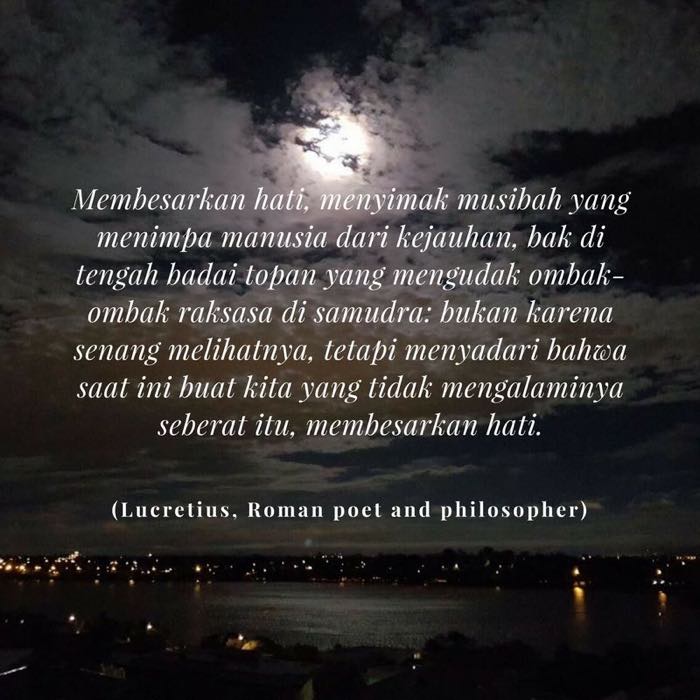 Winds Trouble The Waters Lucretius Indo